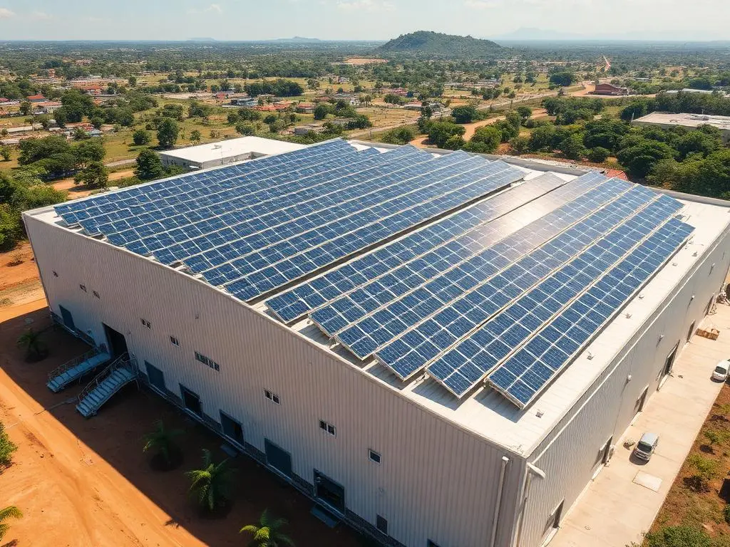 Sistema fotovoltaico comercial